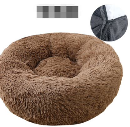 Pet Dog Bed Comfortable Donut Cuddler